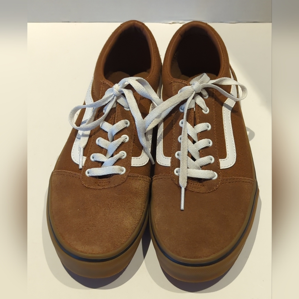 Vans Old School Sneakers Sz 7 Unisex Skater Lace Up Flat Soles Leather Canvas View 2